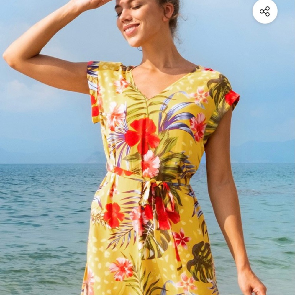 Hailstorm flora wrap short dress